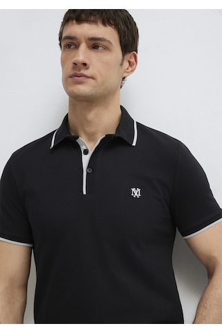 Mavi - Siyah Polo Tişört 0613266-900 Siyah