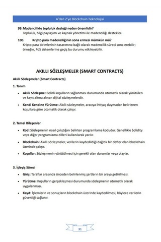 A Dan Z Ye Blockchain Ders Notları