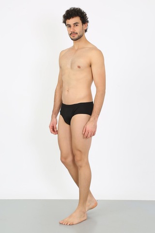 İbrahim Burak Etiler Collection Moda Çizgi Erkek Pamuk 3lü Siyah Slip 40129 Sıyah