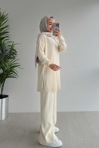 Ka Hijab Anje Triko Takım - Bej