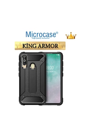 Samsung Uyumlu Galaxy A60 - M40 King Serisi Armor Kilif+Cam(Seç) 373092725