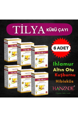 Tilya Kürü Form Çayı Kuşburnu Altın Otu Ihlamur 20 Süzen x 6 Adet