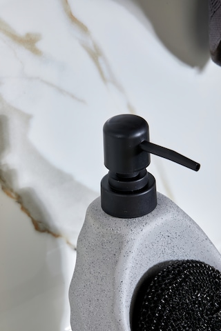 Cooker 180 Ml Seramik Süngerlikli Sıvı Sabunluk Ckr3558 Gri