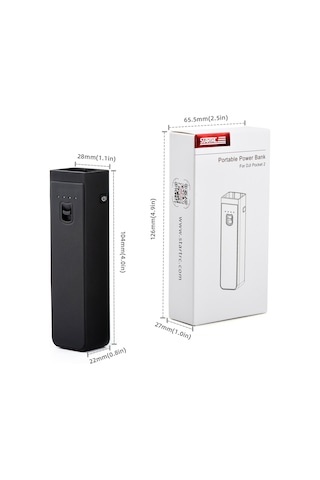 Cbtx Startrc St1109089 Djı Pocket 2 Kamera Sabitleyici Gimbal Güç Bankası 1/4 İnç Vidalı Delekli Taşınabilir Şarj Cihazı