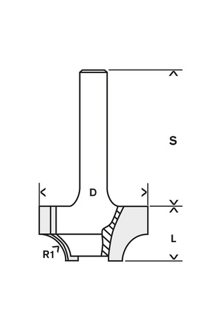 Bosch 6mm Şaftlı Profil Çekme Freze Ucu 6 25,4 46 2608628459