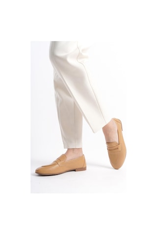 Mubiano Hakiki Deri Collection Kadın Loafer & Babet Camel -mcmng12103-cml Camel