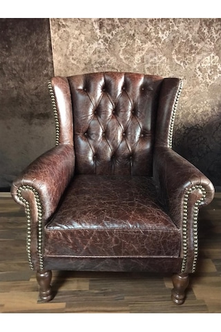 3Amobilyaa 3A Mobilya Hakiki Deri Crank Berjer