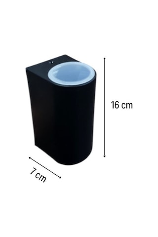 Huzur Elektrik Mira Çift Yönlü Siyah Aydınlatma Apliği 13645