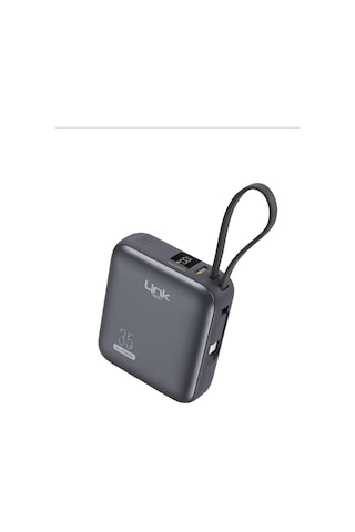 Linktech Pd35 Premium 10000 Mah 35w Süper Hızlı Dahili Kablolu Powerbank Siyah