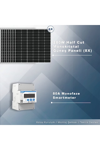 3kw Monofaz On-grid Paket Sistem