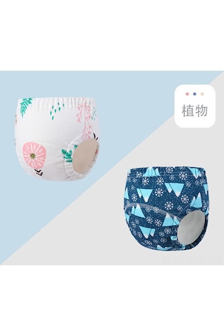 Ximistore9 6 Katmanlı Yeniden Kullanılabilir Bebek Bezleri, Su Geçirmez, Nefes Alabilir, Eğitim Bezi, Çiçek Desenli, L Boy 2XL