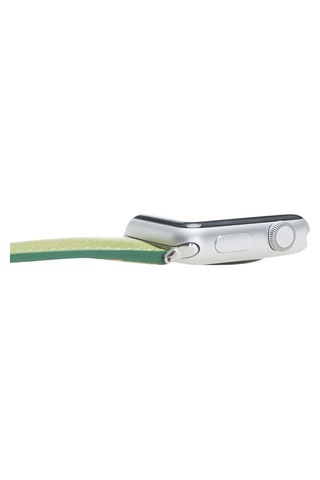 Bouletta Apple Uyumlu  Watch 38-40-41 MM Ince Deri Kordon Yeşil