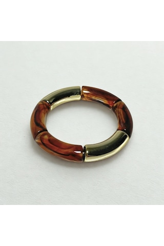 Kahverengi Gold Kemik Bileklik 2'li Gold