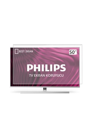 Phılıps Uyumlu 50pus8808 Tv Ekran Koruyucu - 50" İnç 126cm Ekran Koruyucu Ambilight