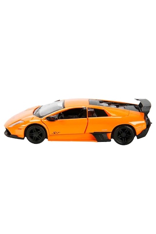 1:32 Rmz City Lamborghini Serisi Die Cast Çek Bırak Model Araba - Turuncu Lamborghini Murcielago Lp 670-4 Sv