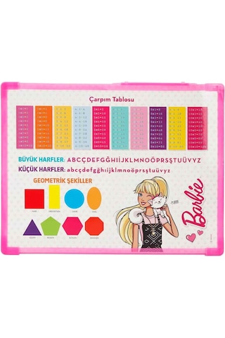 Dsn020 Barbie Abaküslü Yazı Tahtası Çok Renkli