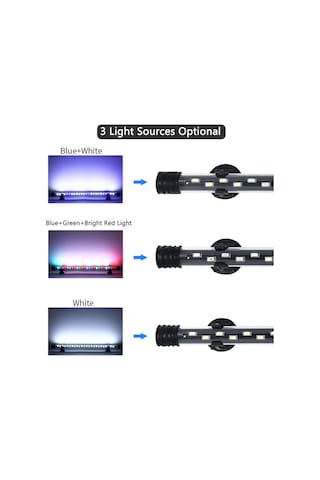 Vkemall Akvaryum Aydınlatma Led Işık Beyaz Işık - 28cm Avrupa Standartı - Parlak Ve Güvenli Akvaryum Peyzajı