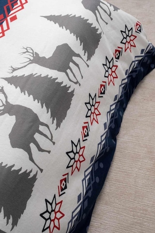 Cotton Collection Kışlık Pazen Tek Kişilik Nevresim Seti Winter Renkli