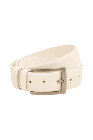 Erkek Kemer Dayanıklı Beyaz Kemer Deri