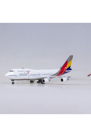 Asiana Air B747 Yolcu Uçağı Model Uçak 1/160 Ölçek 47cm
