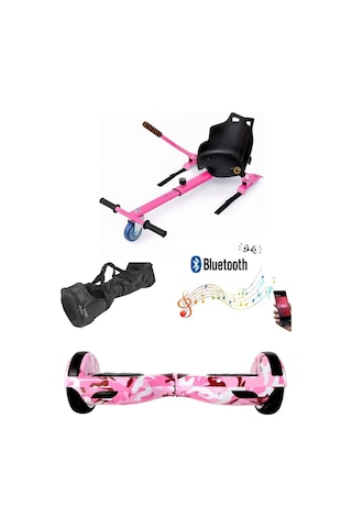 Citymate Elektrikli Kaykay Hoverboard Akıllı Denge 6.5 Inch + Hoverkart + Çanta Extrem Paket D05