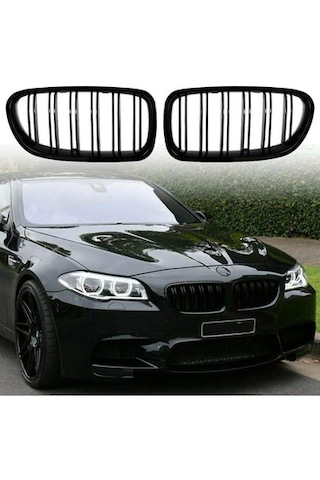 Bmw 5 Serisi F10 Uyumlu M Panjur Seti Parlak Siyah Tam Uyumlu