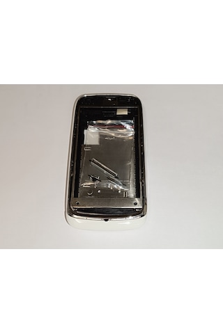 Nokia 610 Full Kasa Kapak Tuş Takımı N610 Uyumlu Beyaz Renk Orta