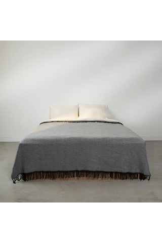 Shear Çift Kişilik Battaniye Gri 200x220 Cm Diğer