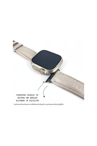Dxl El Yapımı Hakiki Deri Kutulu Apple Uyumlu Watch Kordon 38mm 40mm 41mm Watch Ultra Kayış