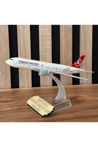 Thy Boeing 777-300 Model Uçak 1/250 Ölçek Metal Gövde İsim Yazılabilir Myk Hediye Ve Sanat Atölyesi Üretimi