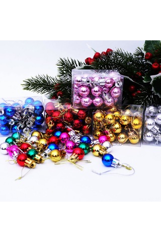 Wezone 24 Adet Kırılmaz Parlak Noel Topu Süsleme Seti - Ev, Ofis Ve Parti Dekorasyonu İçin Mavi