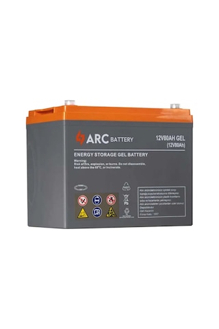 Arc Battery 12 Volt 80 Amper Jel Akü Üretim Yılı:2024