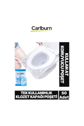 Seyahat Restaurant Avm Halka Açık Tuvalet Wc Hijyenik Tek Kullanımlık Klozet Kapağı Poşeti 50 Adet Çok Renkli
