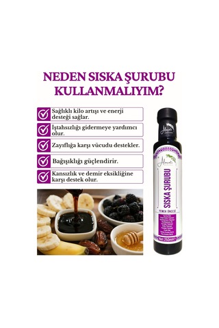 Zengin İçerikli Doğal Sıska Şurubu 250 Ml X2 Adet