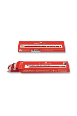 Faber-castell Kopya Kalemi Kırmızı - 12 Adet Kiremit Kırmızı