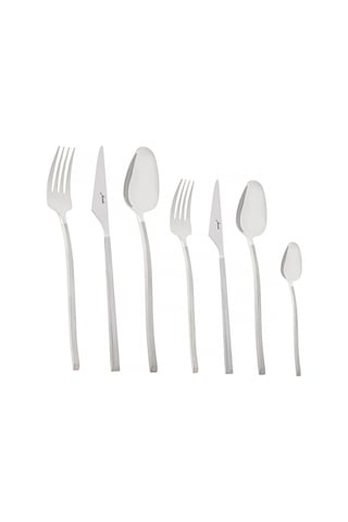 Jumbo 5500 Mat 12 Kişilik 84 Parça Çatal Kaşık Bıçak Takımı Metalik