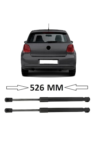 Volkswagen Polo 6r 2010-2017 Uyumlu Sağ + Sol Takım Bagaj Amortisörü 2 Adet 526mm 6r6827550 Bagaj Amortisörü