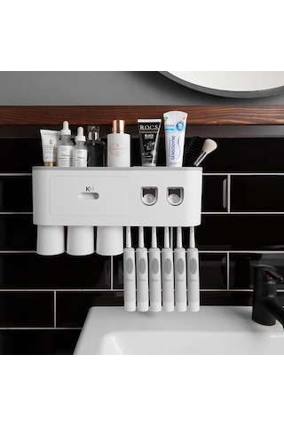 Karaca Home Glenda Banyo Organizer Aksesuar Beyaz