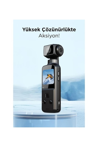 Secumore S-65 Siyah 4k 360 Derece Gece Görüşlü Aksiyon Kamerası