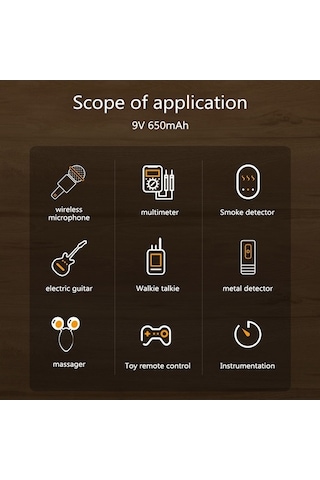 Novahub E15507-2 C Tipi Bağlantı Noktası Şarjlı 9v Lityum Pil 2 Kullanışlı Versiyon, 2 Battery