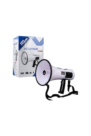 Ayt No-tel 106u Bluetooth Usb Siren Ses Kayıt Özellikli Dahili Bataryalı 100 Watt Büyük Boy Megafon Hoparlör