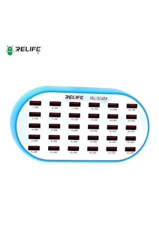 Relıfe Rl-304m 160w Yüksek Güç 30 Port Akıllı Endüstriyel Şarj İstasyonu Telefon/tablet