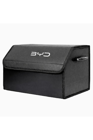 Byd Marka Logolu Oto Bagaj Organizer Çanta Oto Bagaj Çantası 2 Bölmeli Suni Deri 48 Cm X 31 Cm X 29 Cm