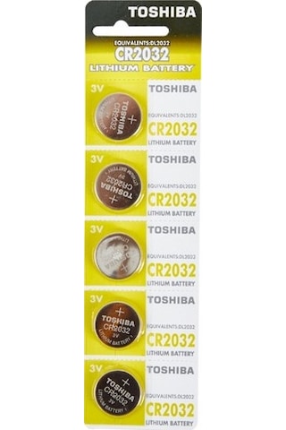 Toshiba CR2032 3V Lityum Pil 5 x 20'li