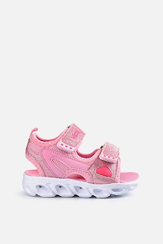 Vicco Roy Işıklı Kız Bebek Pembe Sandalet Pembe