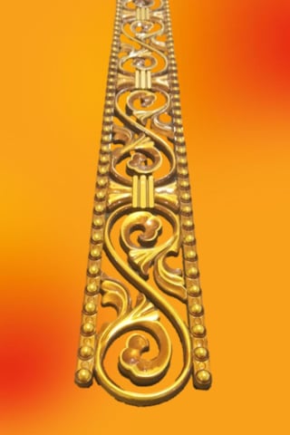 Saray Tavan Kahve 10 cm Alın Bandı-Bordür 10*100 cm