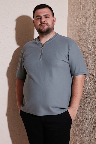 Buratti Büyük Beden Pamuklu Regular Fit Erkek T Shirt 5902653B Açık Haki