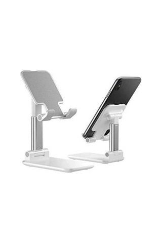 Masaüstü Telefon Standı Folding Desktop Phone Stand Beyaz