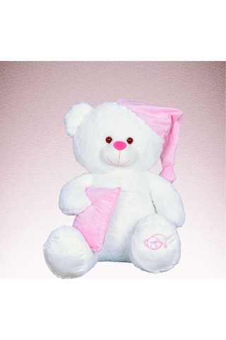 Uyku Arkadaşım Ayıcık 65 Cm Pembe Beyaz