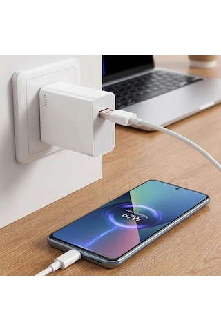 Buffer 67w Hızlı Şarj Adaptörü Usb To Type-c Pd Destekli, Akıllı Hızlı Şarj Başlığı, Güvenli Güç